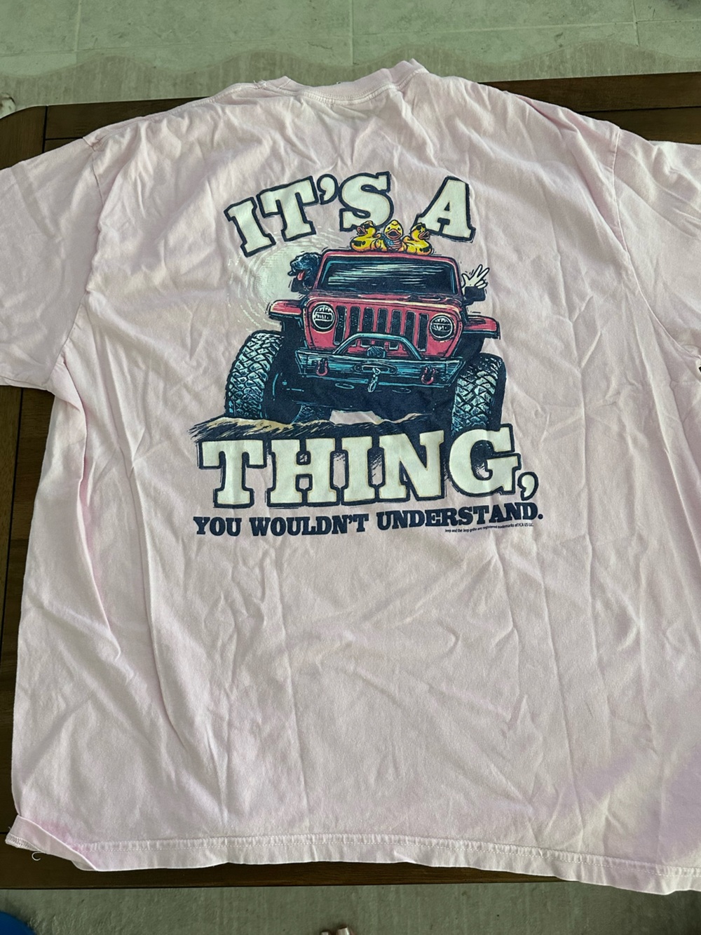 Comfort Colors Unisex Light Pink Jeep Logo T-Shirt